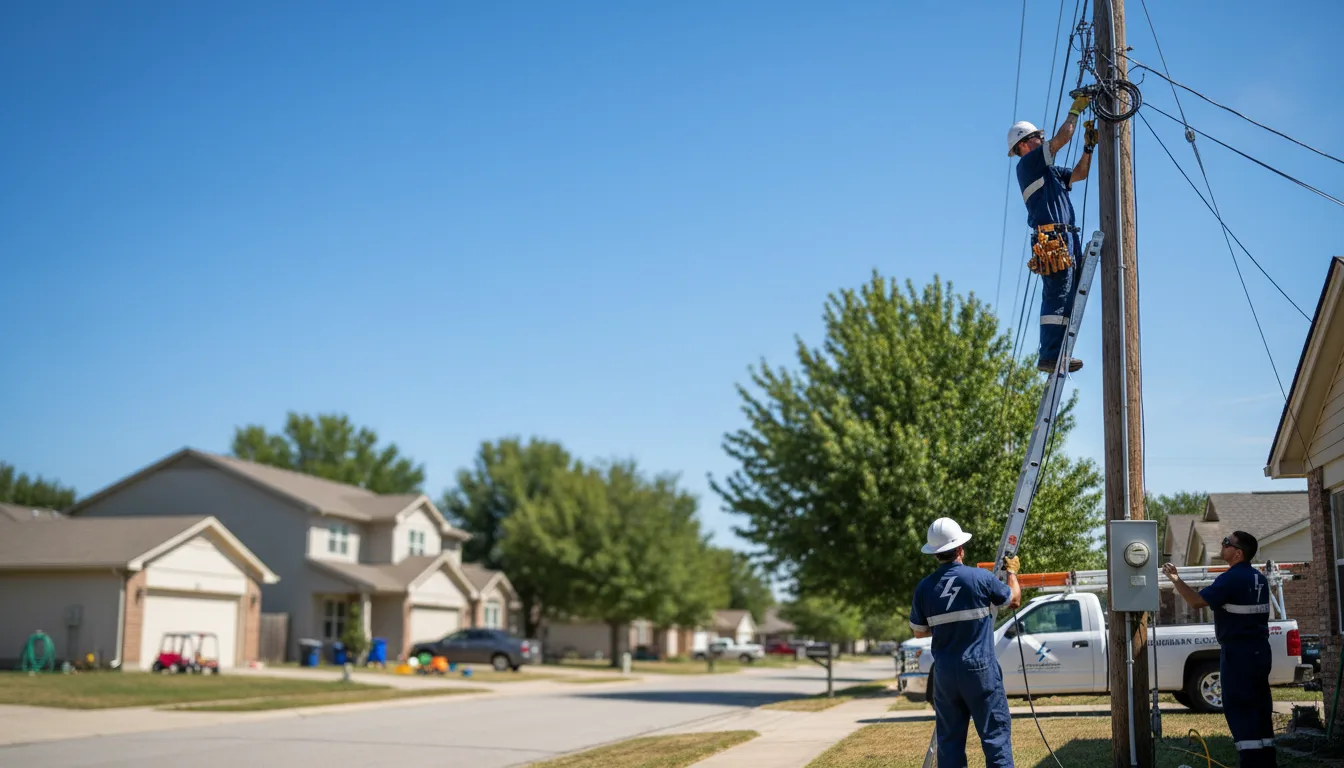 Residential electrician providing installation services in Campus, IL